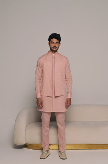 Romeo Embroidered Bandi with matching kurta pajama set