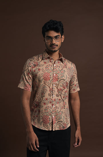 Peach Begum Shirt - (Ready to Ship)