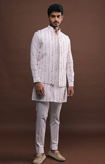 Spring Bandi with matching kurta pajama set