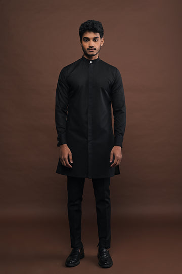Black Kurta Pajama Set