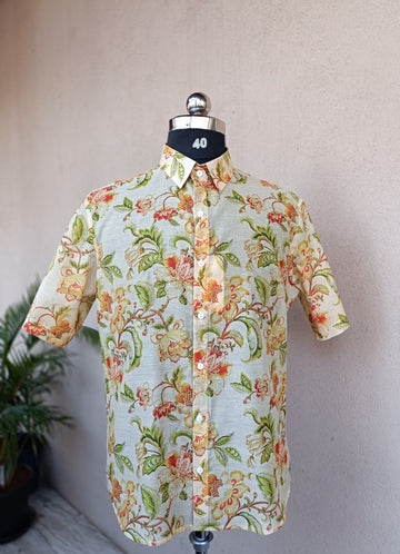 Ivory Floral Shirt