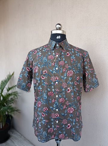 Khaki Brindavan Shirt