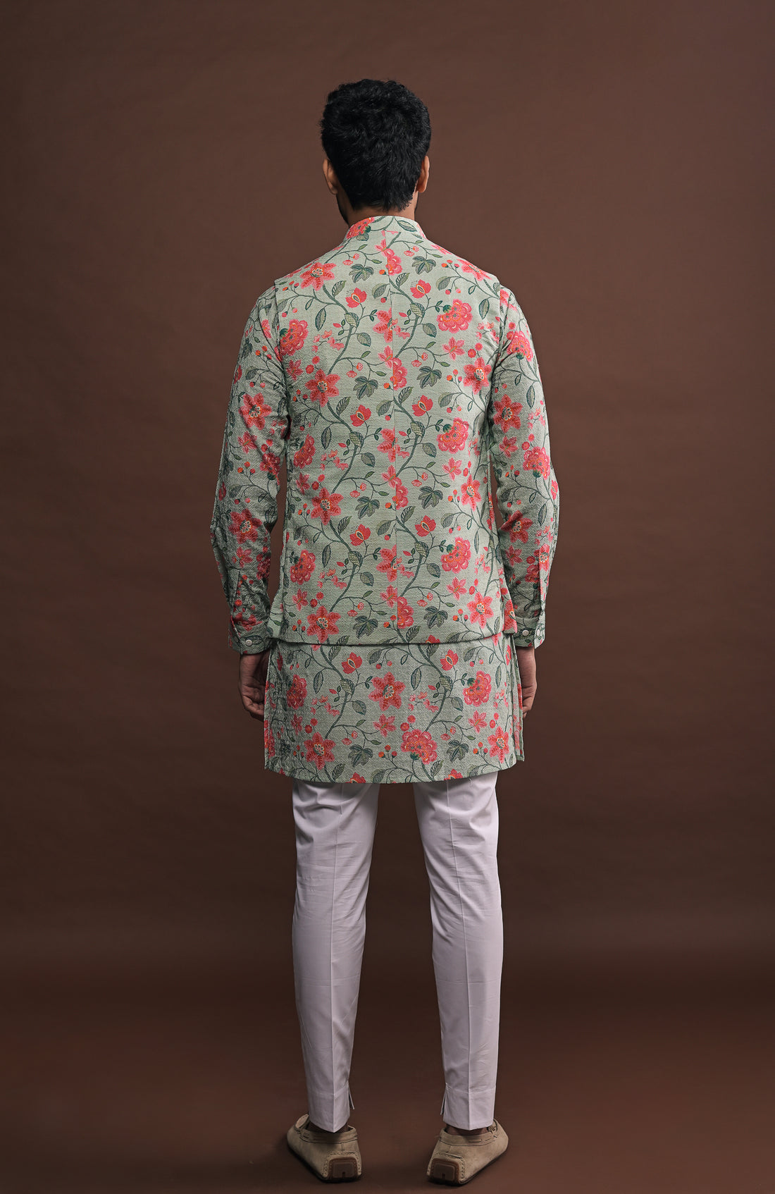 Marina Bandi with matching kurta and white pajama set
