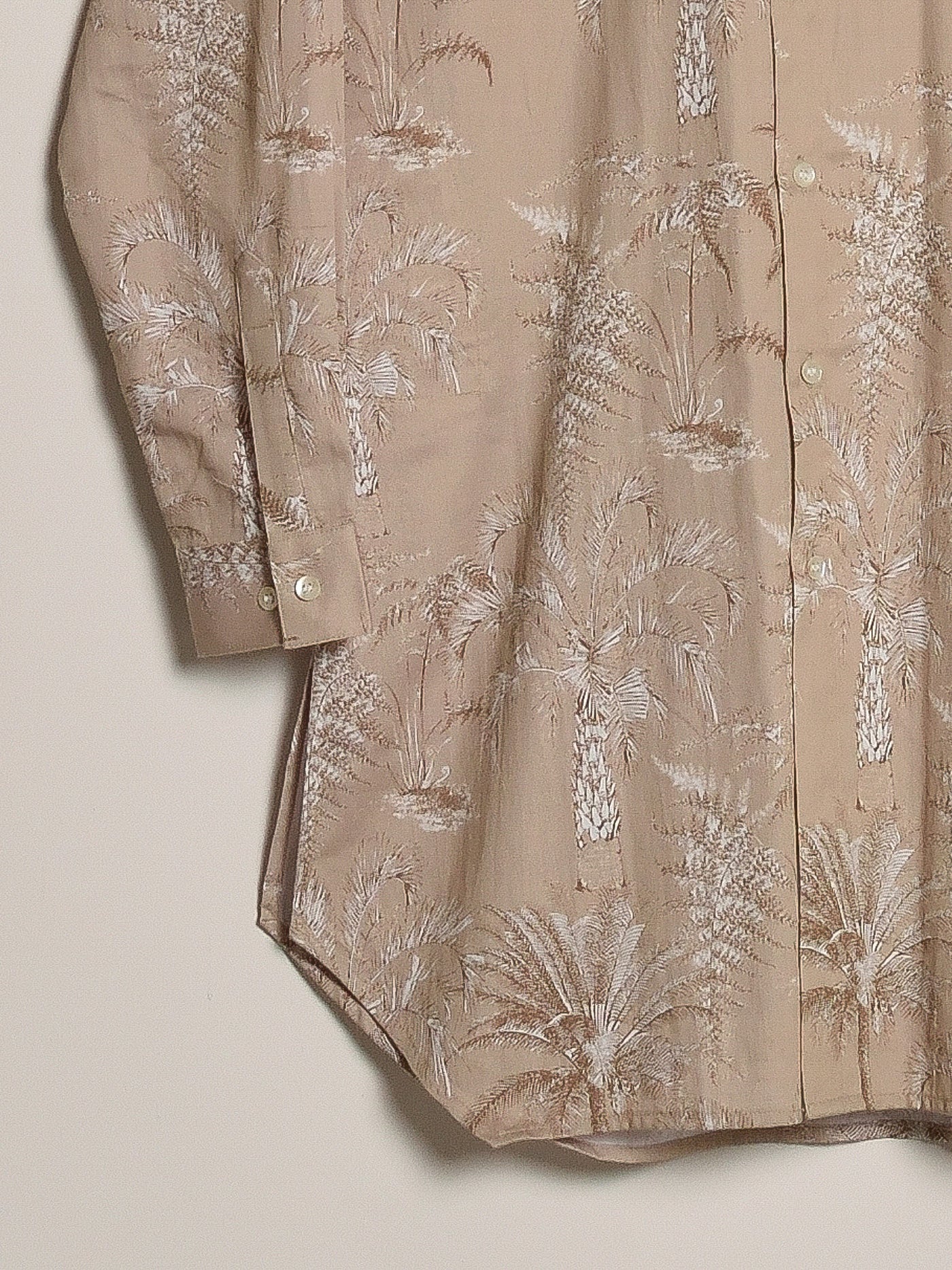 SAND PALERMO COTTON SATIN KURTA PAJAMA WITH SAND PALERMO EMBROIDERED BANDI