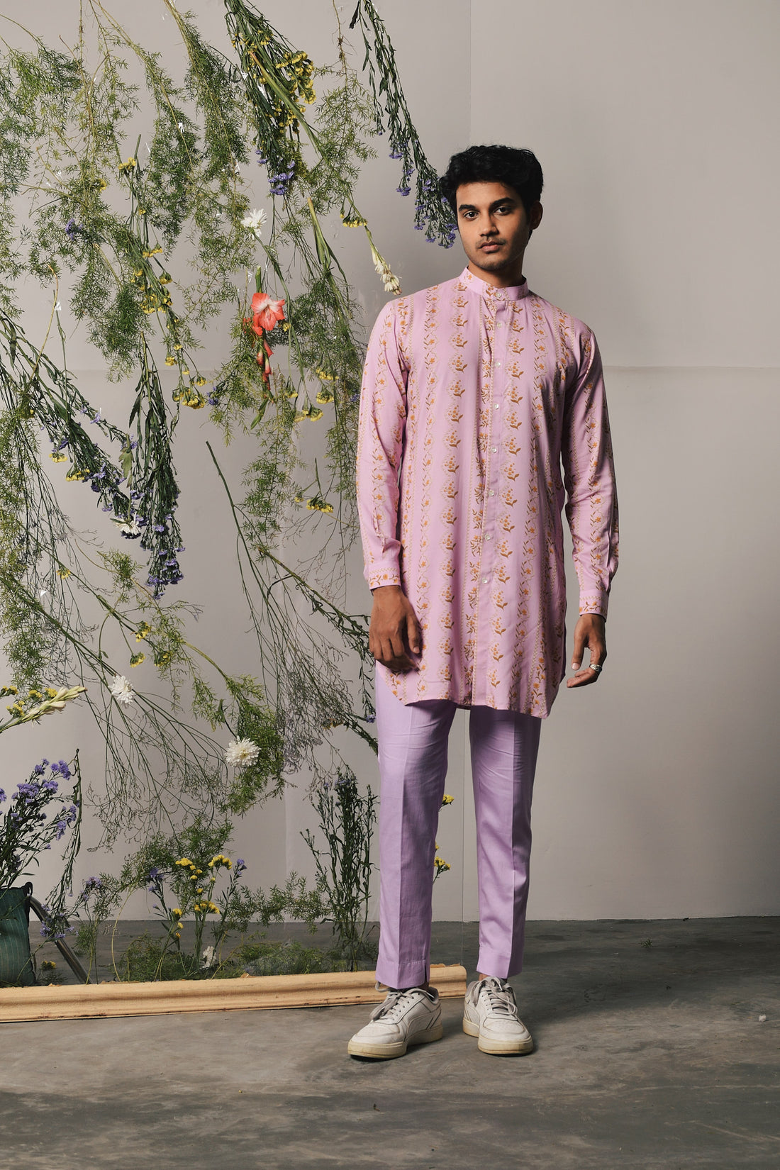 LILAC RIVIERA KURTA PAJAMA SET