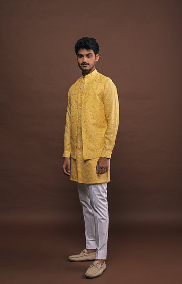 Solair Bandi with matching kurta pajama set