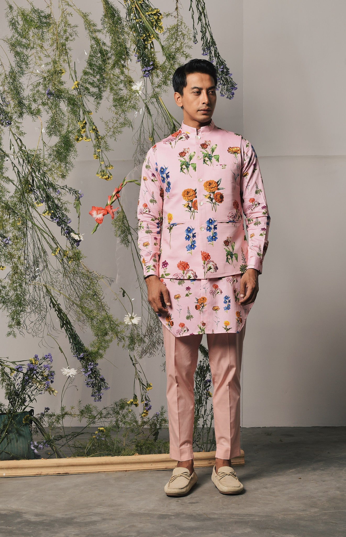 ROSE VITA KURTA PAJAMA WITH ROSE FIORE BANDI