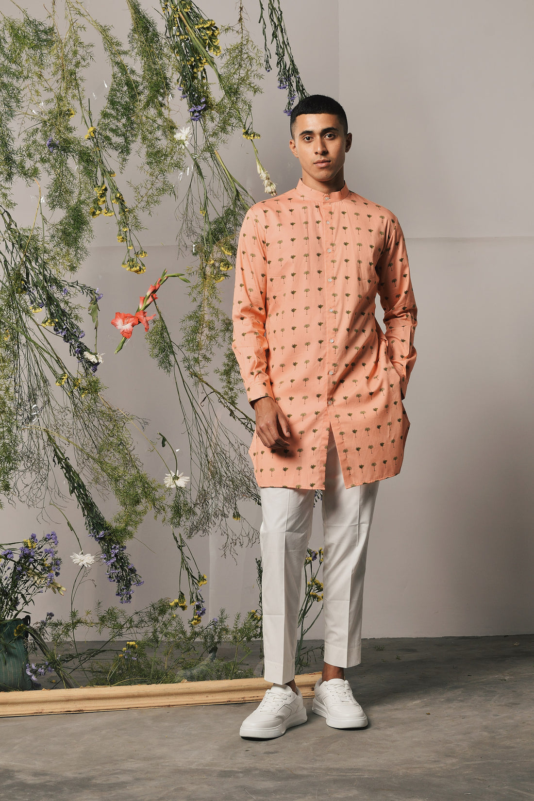 PEACH PICCOLO KURTA PAJAMA SET