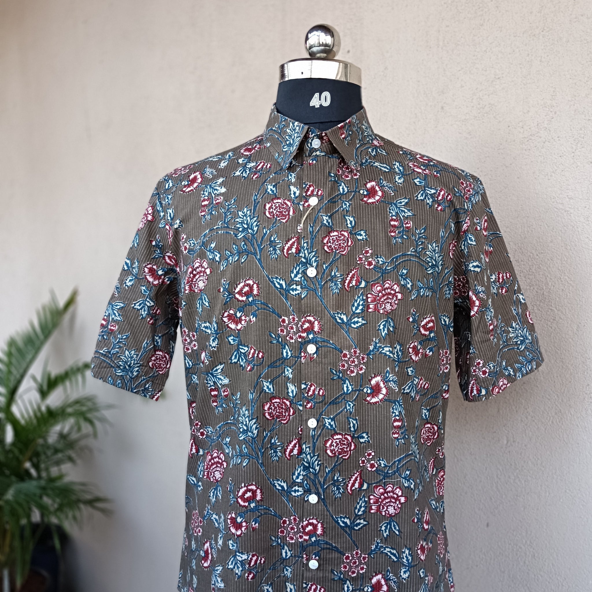 Khaki Brindavan Shirt