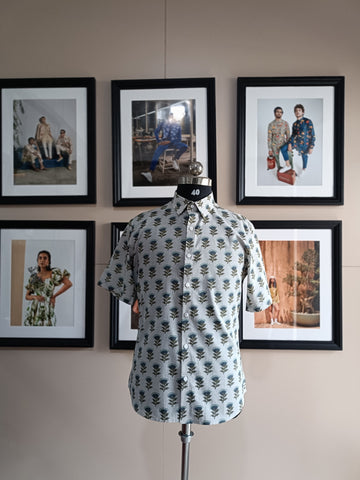 Steel Blue Bagh Shirt