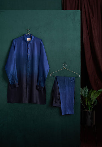 AZURE OMBRE KURTA PAJAMA SET