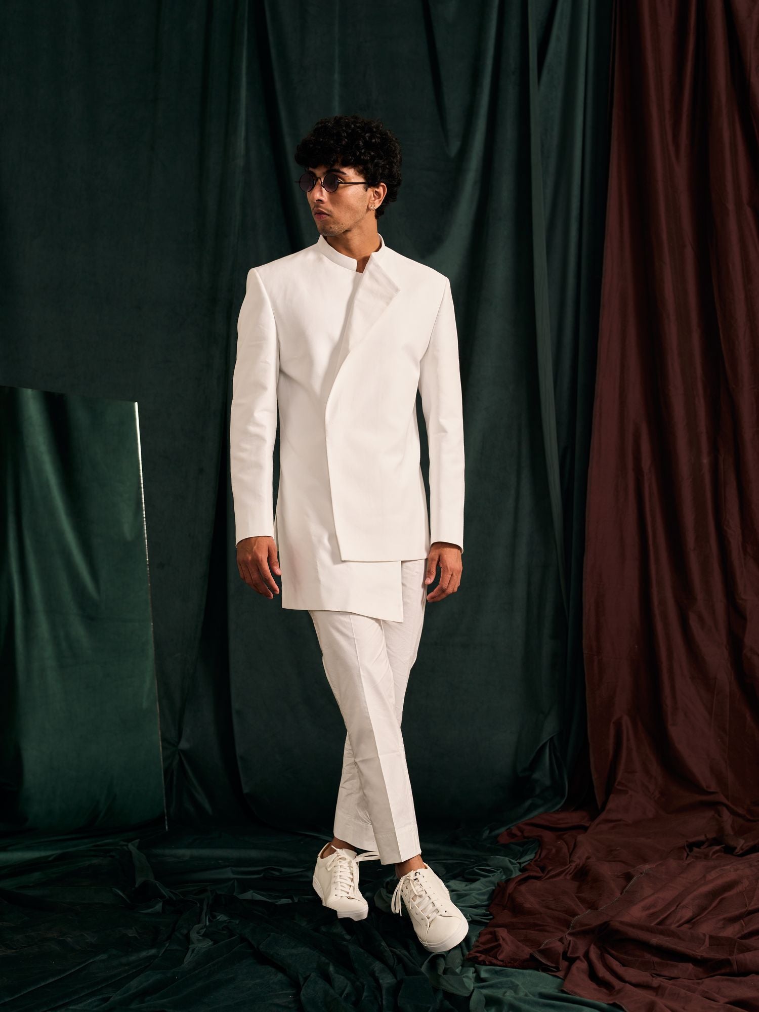 ICE ASYMMETRIC BANDHGALA SET