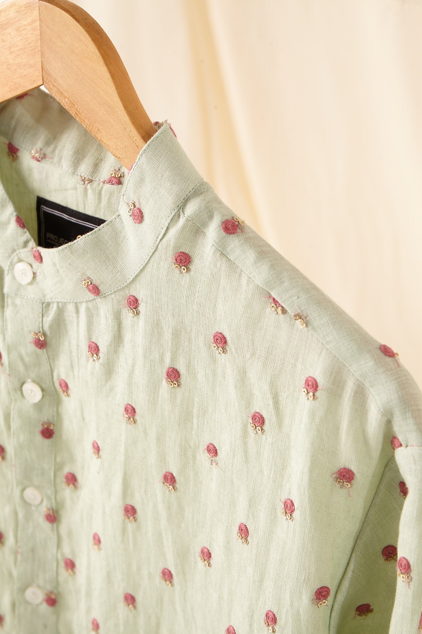 The Easy Breezy Linen Kurta Pajama Set in Mint Green