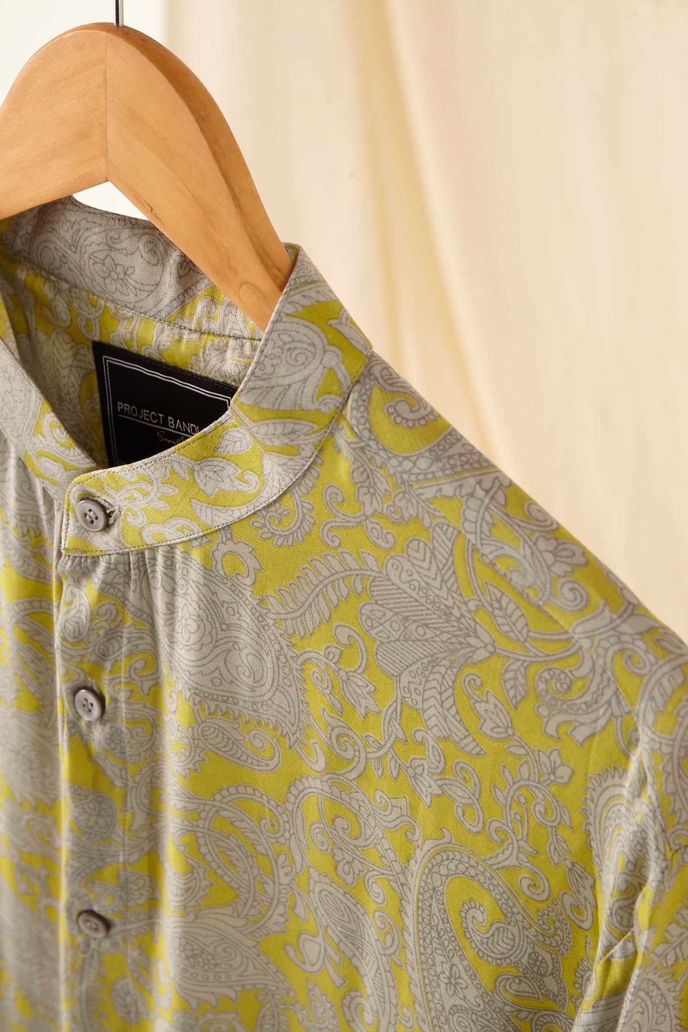 The Lime Power Paisley Cotton-Silk Kurta Pajama Set