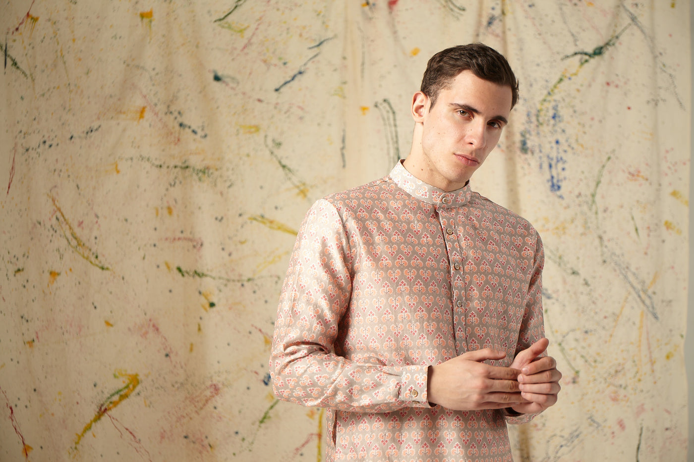 The Silver Sage Cotton Kurta Pajama Set