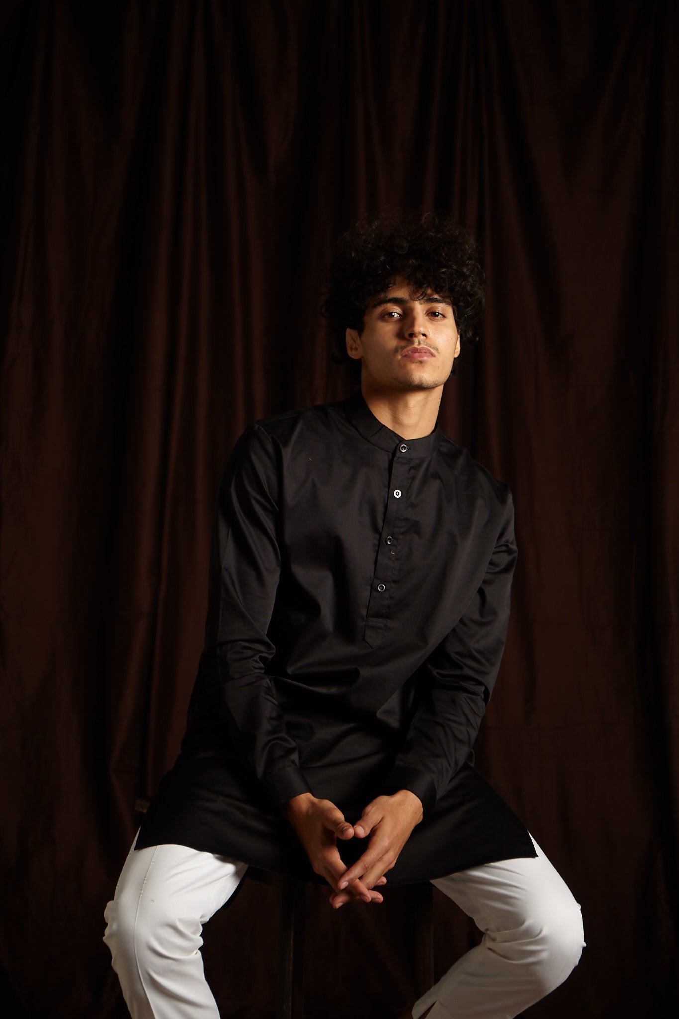 Black Kurta Pajama Set